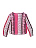 Justice 100% Rayon Pink Long Sleeve Blouse Size 10 - photo 2