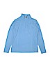 The North Face 100% Polyester Solid Blue Fleece Jacket Size XL (youth) - photo 1