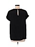 Cuyana 100% Silk Solid Black Short Sleeve Silk Top Size M - photo 2