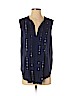 3.1 Phillip Lim Blue Sleeveless Silk Top Size 2 - photo 1