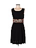 J.W. Treci Black Casual Dress Size 8 (petite) - photo 1