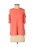 Vince Camuto Orange Short Sleeve Blouse Size XXS Petite - photo 1