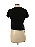 August Silk Black Short Sleeve Top Size L (petite) - photo 2