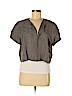 Eileen Fisher Tan Silk Cardigan Size L - photo 1