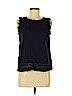 Ann Taylor LOFT 100% Cotton Blue Sleeveless T-Shirt Size M (petite) - photo 1