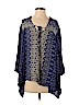 Angie 100% Rayon Blue 3/4 Sleeve Blouse Size M - photo 1