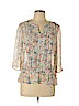 a.n.a. A New Approach 100% Polyester Ivory 3/4 Sleeve Blouse Size L (petite) - photo 1