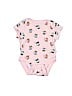 Old Navy 100% Cotton Pink Short Sleeve Onesie Size 0-3 mo - photo 1