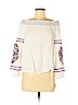INC International Concepts White Long Sleeve Blouse Size M (petite) - photo 1