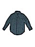 Gap Kids Outlet 100% Cotton Checkered-gingham Blue Long Sleeve Button-Down Shirt Size 4 - photo 1