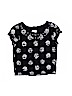 Justice Black Short Sleeve Top Size 10 - photo 1