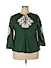 Unbranded Green 3/4 Sleeve Blouse Size 5X - photo 1