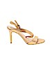 Vince Camuto 100% Leather Gold Heels Size 10 - photo 1