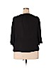 NY Collection 100% Polyester Black 3/4 Sleeve Blouse Size 1X - photo 2