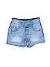 SO Solid Blue Denim Shorts Size 10 - photo 1