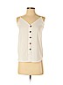 Ann Taylor LOFT Outlet 100% Polyester Ivory Sleeveless Blouse Size XS (petite) - photo 1