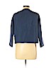 Linda Allard Ellen Tracy 100% Silk Blue 3/4 Sleeve Silk Top Size 10 (petite) - photo 2