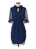 Banana Republic 100% Polyester Blue Casual Dress Size XS (petite) - photo 1