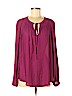 Torrid 100% Polyester Purple Long Sleeve Blouse Size Lg Plus (0) - photo 1