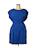 Eliza J 100% Polyester Blue Casual Dress Size 16 - photo 1