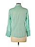 Ann Taylor LOFT Outlet 100% Cotton Blue Long Sleeve Button-Down Shirt Size 6 - photo 2
