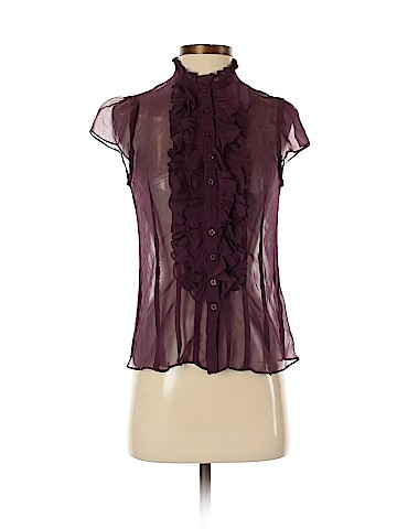 Nanette Lepore Short Sleeve Silk Top (view 1)