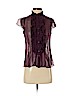 Nanette Lepore 100% Silk Purple Short Sleeve Silk Top Size 6 - photo 1