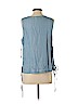Vince Camuto 100% Tencel Lyocell Blue Sleeveless Blouse Size S - photo 2