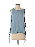 Vince Camuto 100% Tencel Lyocell Blue Sleeveless Blouse Size S - photo 1