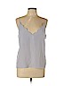 Topshop 100% Polyester Gray Sleeveless Blouse Size 10 - photo 1