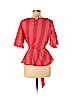 Ann Taylor LOFT 100% Cotton Red Short Sleeve Top Size M (petite) - photo 2