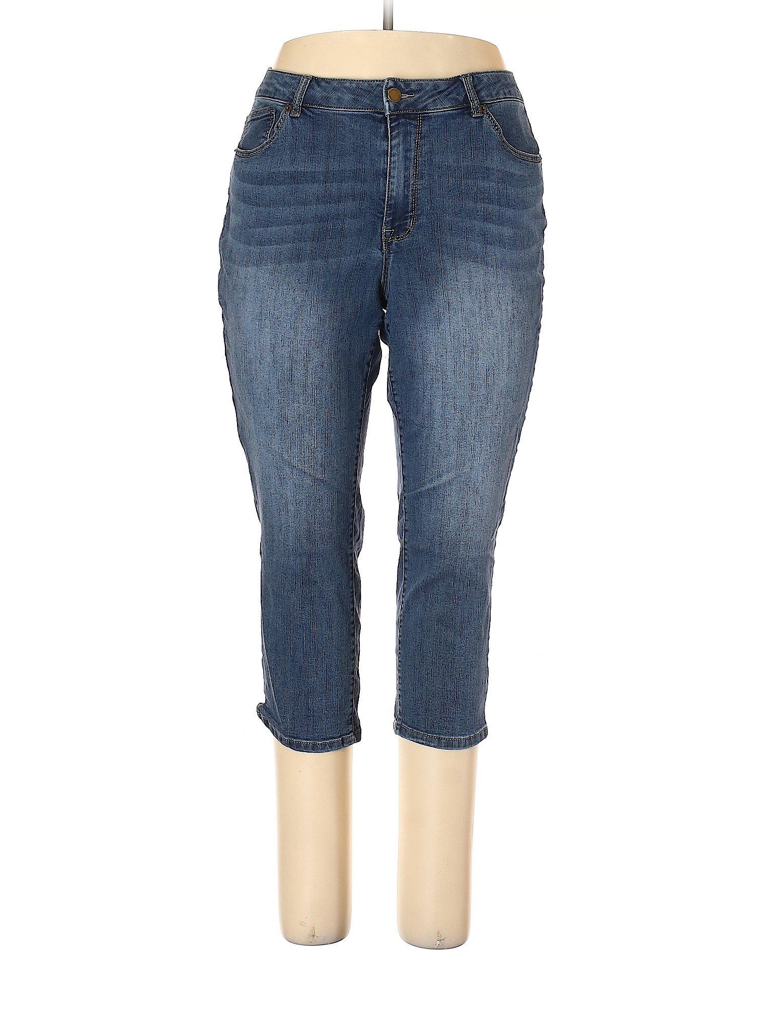 Westport Solid Blue Jeans Size 16 - 70% off | thredUP