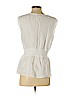 Banana Republic 100% Linen White Sleeveless Blouse Size S (petite) - photo 2