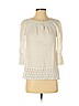 Charter Club 100% Cotton White 3/4 Sleeve Blouse Size S (petite) - photo 1