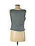 Kay Unger Blue Sleeveless Silk Top Size 8 - photo 2