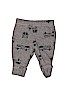 Carter's 100% Cotton Print Gray Sweatpants 0-3 MO / 3 MO - photo 1