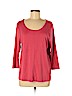 J.jill 100% Pima Cotton Pink 3/4 Sleeve T-Shirt Size L (petite) - photo 1