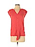 Ann Taylor Factory 100% Rayon Red Short Sleeve Blouse Size XS (petite) - photo 1