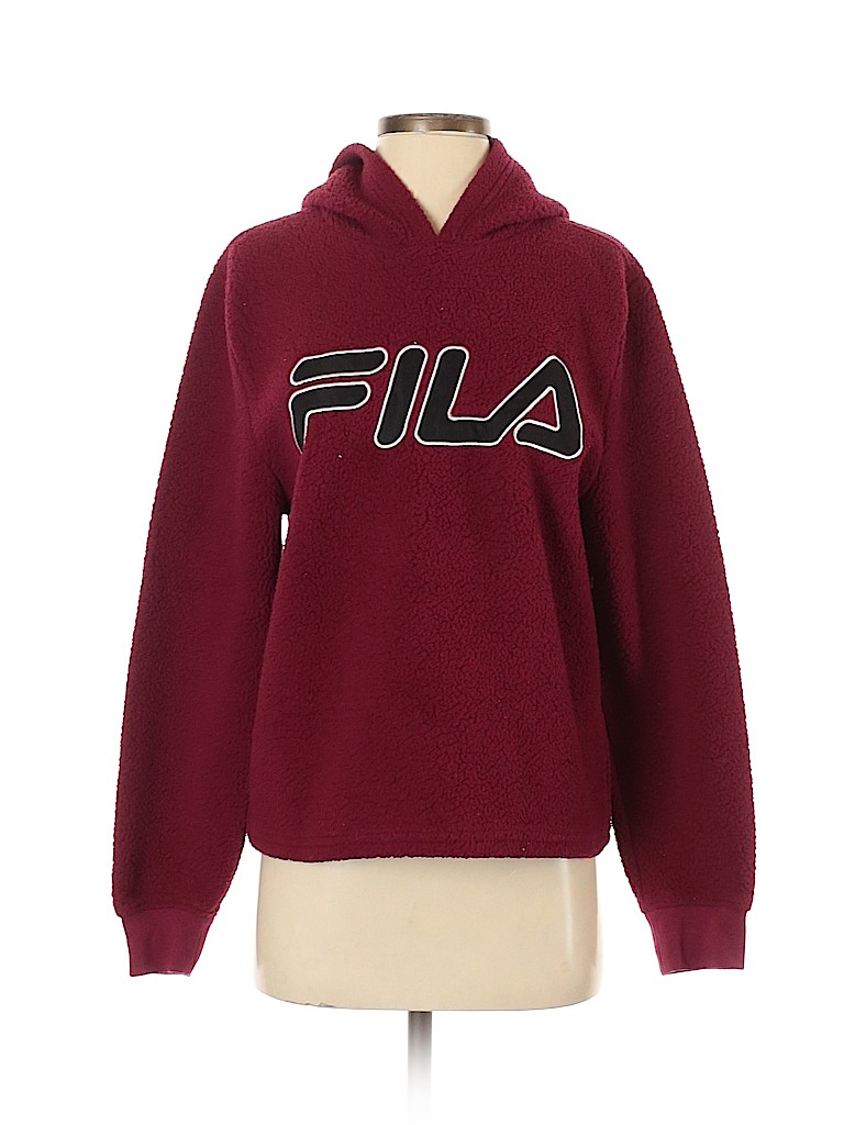Fila 100% Polyester Graphic Pink Pullover Hoodie Size S - 78% off | thredUP