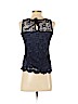 Ann Taylor 100% Nylon Blue Sleeveless Top Size XS (petite) - photo 2