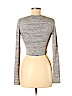 Alice + Olivia Gray Long Sleeve Top Size 6 - photo 2