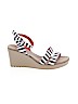 Crocs Stripes White Wedges Size 9 - photo 1