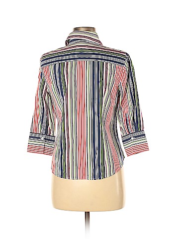 Talbots 3/4 Sleeve Button-Down Shirt (view 2)