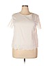 Unbranded White Short Sleeve Blouse Size 1X - photo 1