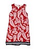 Lands' End 100% Baumwolle Paisley Red Dress Size 8 - photo 1