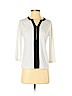 Calvin Klein White 3/4 Sleeve Top Size S (petite) - photo 1