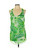 Diane von Furstenberg Green Sleeveless Blouse Size 8 - photo 1