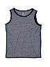 H&M 100% Cotton Solid Blue Tank Top Size 6-8 - photo 1