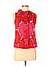 Tory Burch 100% Cotton Red Sleeveless Blouse Size 0 - photo 1