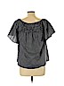 Paul & Joe 100% Cotton Gray Short Sleeve Blouse Size Lg (3) - photo 2